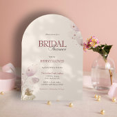 Dusty Blush Pink Foto Brautparty Einladung