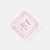 Dusty Blush Pink Girl Babyduschtoilette Serviette (Ecke)
