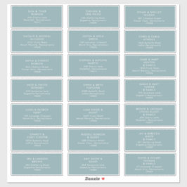 Dusty Boho | Blue Guest Address Labels