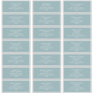 Dusty Boho   Blue Guest Address Labels