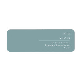 Dusty Boho | Blue Return Address Label