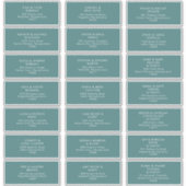 Dusty Boho | Green Guest Address Labels (Vorderseite)