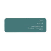 Dusty Boho | Green Return Address Label (Vorne)
