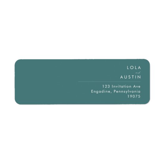 Dusty Boho | Green Return Address Label (Vorne)