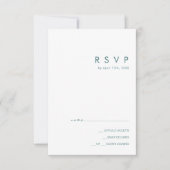 Dusty Boho | Green RSVP Card Karte (Vorderseite)