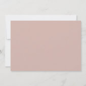 Dusty Boho | Horizontal Lila und Rose Save The Date (Rückseite)