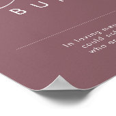 Dusty Boho | Lila Dieses Kerzenleuchten-Zeichen Poster (Ecke)