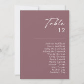 Dusty Boho | LILA TISCHNUMMER (Vorderseite)