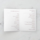 Dusty Boho | Rose und Lila geflochtene Hochzeit Programm (Innenseite)
