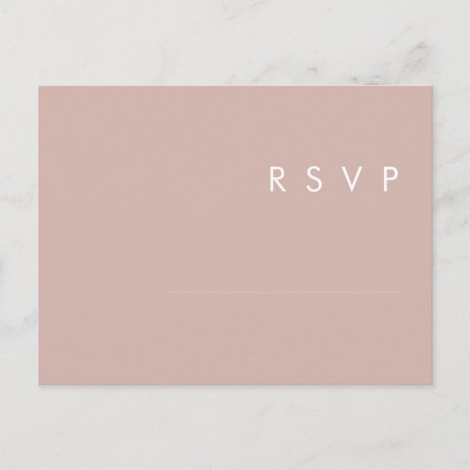 Dusty Boho | Rose und Lila Hochzeitssonderkarte Postkarte (Vorderseite)