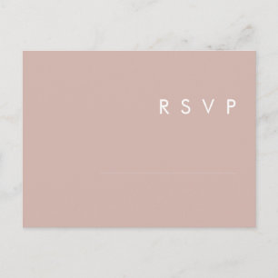 Dusty Boho RSVP-Karte für Rose und Lila Menü Postkarte