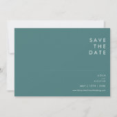 Dusty Boho | Save the Date grün & blau (Vorderseite)