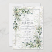 Dusty Botanische Vegetation Gold-Marmor Save the D Date (Vorderseite)