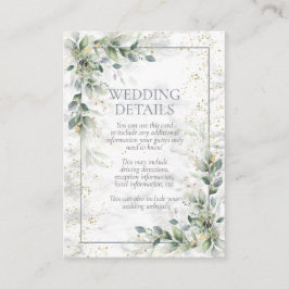 Dusty Botanische Vegetation Goldmarmor Details Begleitkarte