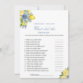 Dusty Bride & Groom Trivia Brautparty Card Ankündigung (Vorderseite)