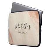 Dusty brown powder chic laptopschutzhülle (Vorderseite Links)