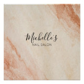 Dusty brown powder chic poster (Vorderseite)