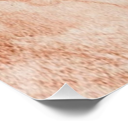 Dusty brown powder chic poster (Ecke)