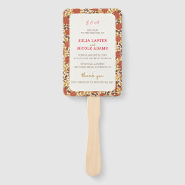 Dusty Brunt Orange Peony Blume Hochzeit im Herbst Fächer