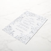 Dusty Brunt Orange Peony Blume Hochzeit im Herbst Folieneinladung (Gedreht)