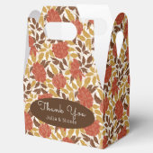 Dusty Brunt Orange Peony Blume Hochzeit im Herbst Geschenkschachtel (Geöffnet)