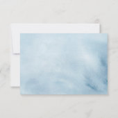 Dusty Bue Chinoiserie Baby Dusche Teezeremonie Par Dankeskarte (Rückseite)