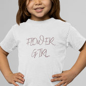 Dusty Burgundy Flower Girl Kleinkind T-shirt