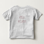 Dusty Burgundy Ring Bearer Kleinkind T-shirt (Rückseite)