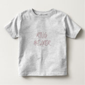 Dusty Burgundy Ring Bearer Kleinkind T-shirt (Vorderseite)