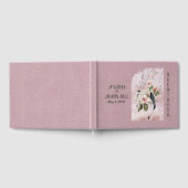 Dusty Burgundy und Magnolia Blossom Gästebuch (Voll)