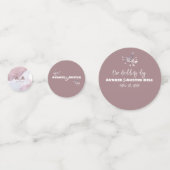 Dusty Burgundy Watercolor Konfetti (Vorderseiten)