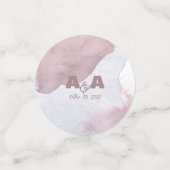 Dusty Burgundy Watercolor Konfetti (Klein Vorderseite)