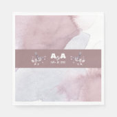 Dusty Burgundy Watercolor Serviette (Vorderseite)