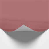 Dusty Cedar Rose rosa Warm Fall Solid Farbe Geschenkpapier (Ecke)