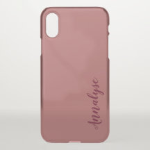 Dusty Cedar Warme Rose Rosa Solid Color Custom