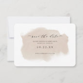 Dusty Champagne Watercolor Foto Save the Date (Vorderseite)