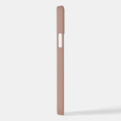 Dusty Clay Shadow Monogram initials with name iPhone Hülle (Rechte Seite)