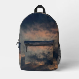 Dusty Clouds im Dusk-Foto Bedruckter Rucksack