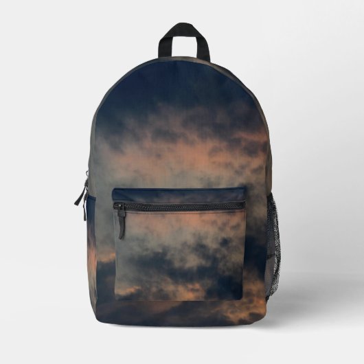 Dusty Clouds im Dusk-Foto Bedruckter Rucksack (Vorderseite)