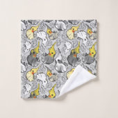 Dusty Cockatiels Badetücher Badhandtuch Set (Waschlappen)