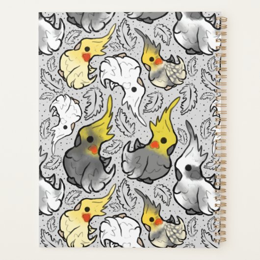 Dusty Cockatiels Weekly Planner Planer (Rückseite)