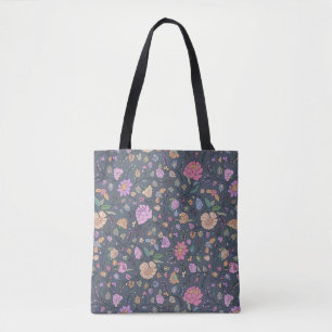 Dusty Colors Stilvolle Whimsical Colorful Floral Tasche