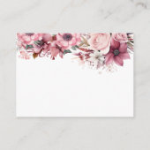 Dusty Coral Diaper Raffle Begleitkarte (Rückseite)