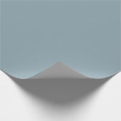 Dusty Cornflower Blue Solid Color Geschenkpapier (Ecke)