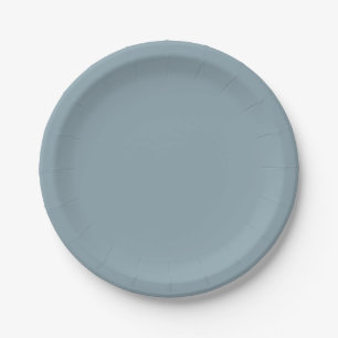 Dusty Cornflower Blue Solid Color Pappteller