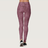 Dusty Deep Rose Süde Frauen Leggings (Rückseite)