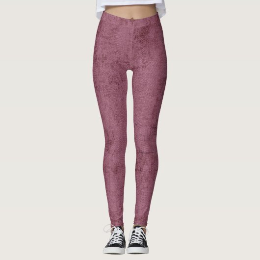 Dusty Deep Rose Süde Frauen Leggings (Vorderseite)