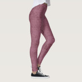Dusty Deep Rose Süde Frauen Leggings (Rechts)