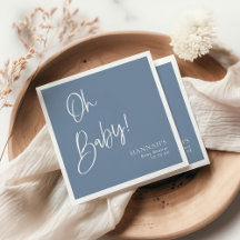 Dusty/Denim Blue Oh Baby Baby Dusche