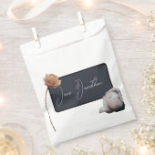 Dusty dunkelblau minimale Blüte Geschenktütchen (Ausgeschnitten)